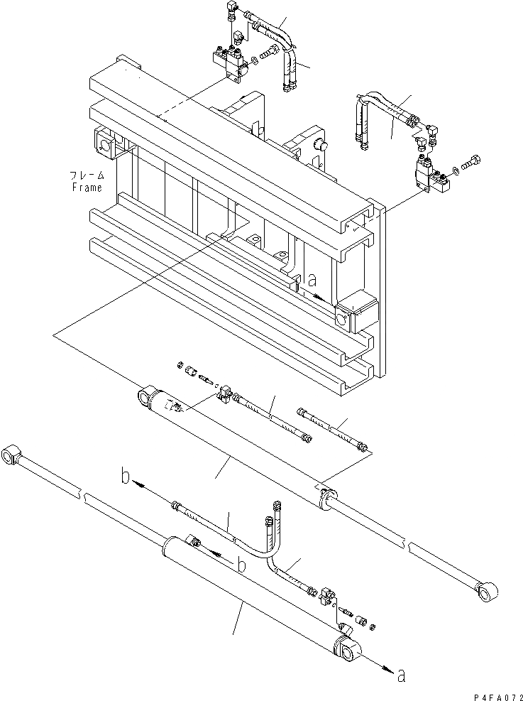 Схема запчастей Komatsu CBW359-1 - КРЕПЛЕНИЕ ОСНОВ. (ЦИЛИНДР И ШЛАНГИ) КРЕПЛЕНИЕ ОСНОВ.(INDEPENDENT STROKE ТИП)(ДЛЯ FFV МАЧТА)