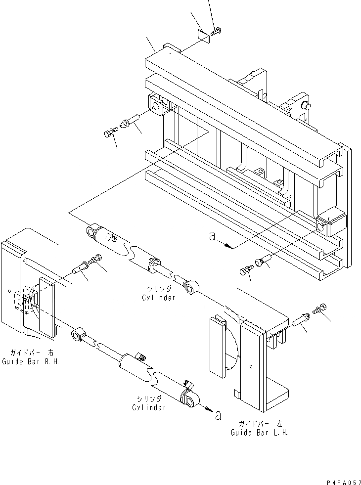 Схема запчастей Komatsu CBW409-1 - КРЕПЛЕНИЕ ОСНОВ. (РАМА) КРЕПЛЕНИЕ ОСНОВ.(INDEPENDENT STROKE ТИП)(ДЛЯ FFV МАЧТА)