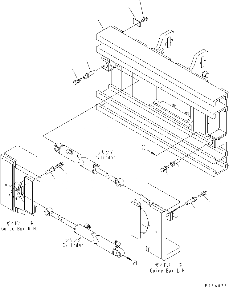 Схема запчастей Komatsu CBW459-1 - КРЕПЛЕНИЕ ОСНОВ. (РАМА) КРЕПЛЕНИЕ ОСНОВ.(INDEPENDENT STROKE ТИП)(ДЛЯ FFV МАЧТА)