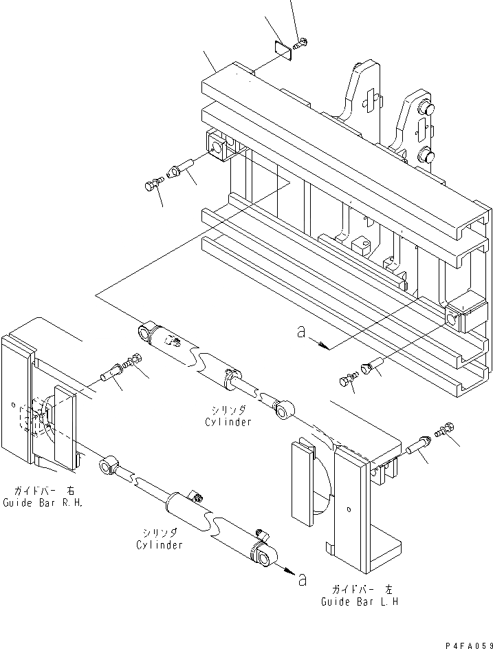 Схема запчастей Komatsu CBW5A1-1 - КРЕПЛЕНИЕ ОСНОВ. (РАМА) КРЕПЛЕНИЕ ОСНОВ.(INDEPENDENT STROKE ТИП)(ДЛЯ TFV МАЧТА)