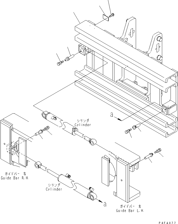 Схема запчастей Komatsu CBW5A1-1 - КРЕПЛЕНИЕ ОСНОВ. (РАМА) КРЕПЛЕНИЕ ОСНОВ.(INDEPENDENT STROKE ТИП)(ДЛЯ FFV МАЧТА)