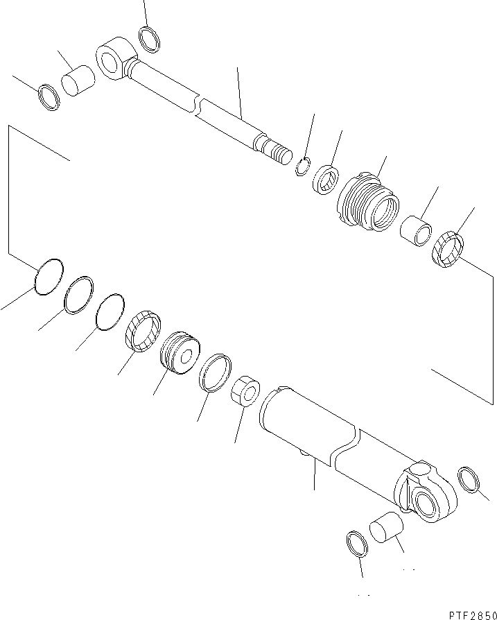 Схема запчастей Komatsu CBW608-1 - КРЕПЛЕНИЕ ОСНОВ. (ЦИЛИНДР ВНУТР. ЧАСТИ) КРЕПЛЕНИЕ ОСНОВ. (INDEPENDENT STROKE ТИП)