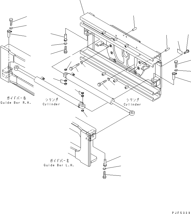 Схема запчастей Komatsu CDR254-2 - КРЕПЛЕНИЕ ОСНОВ. (РАМА) ДЛЯ ДВОЙН. МАЧТА (ВРАЩАЮЩ. ТИП КРЕПЛЕНИЕ ОСНОВ.)