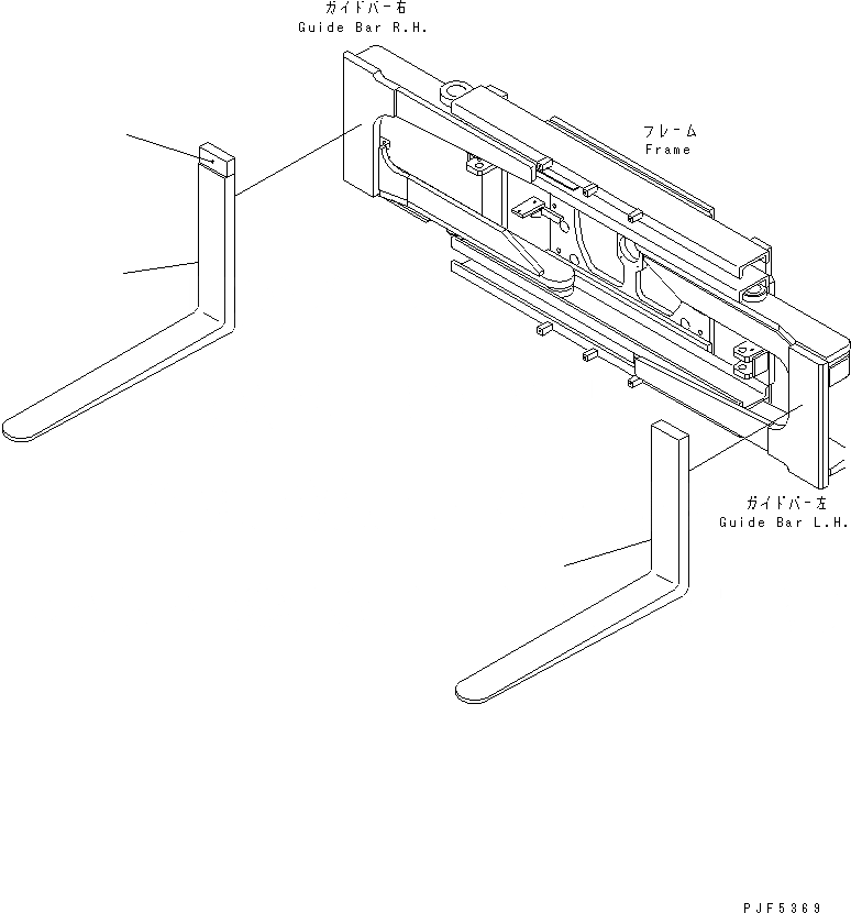 Схема запчастей Komatsu CFR254-2 - ВИЛЫ (ДЛЯ ВИЛЫ КРЕПЛЕНИЕ) (ВРАЩАЮЩ. ТИП) (РУКОЯТЬ LENGTH 9MM - MM) ВСЕ ТИПЫ РУКОЯТИ