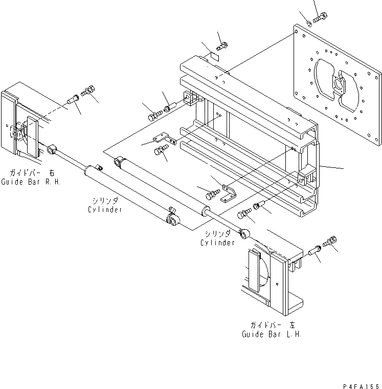 Схема запчастей Komatsu CFR459-1 - КРЕПЛЕНИЕ ОСНОВ. (РАМА) ВИЛЫ КРЕПЛЕНИЕ(ВРАЩАЮЩ. ТИП)(ДЛЯ FV МАЧТА)