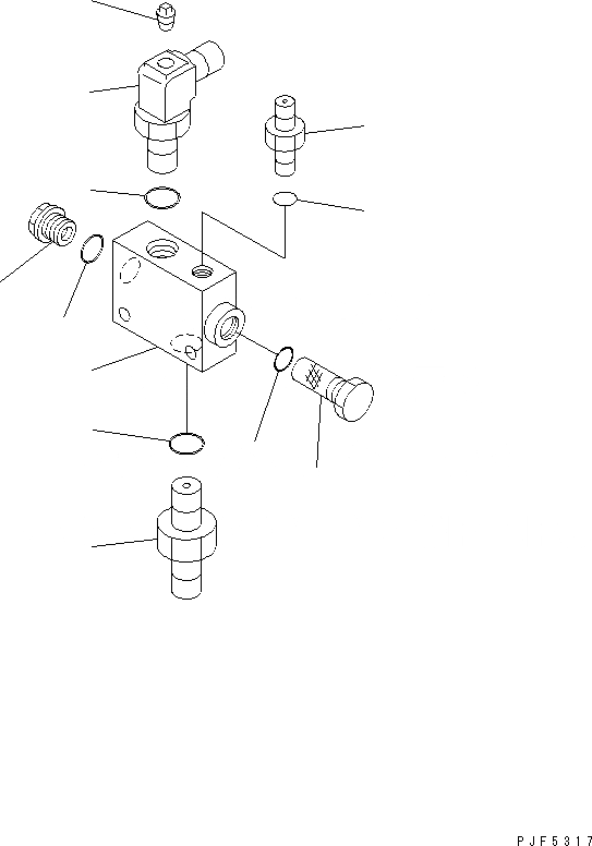 Схема запчастей Komatsu CMR303-1 - КРЕПЛЕНИЕ ОСНОВ. COMMON ЧАСТИ (КОНТРОЛЬНЫЙ КЛАПАНВНУТР. ЧАСТИ) ДЛЯ TFV МАЧТА (ВРАЩАЮЩ. ТИП КРЕПЛЕНИЕ ОСНОВ.)
