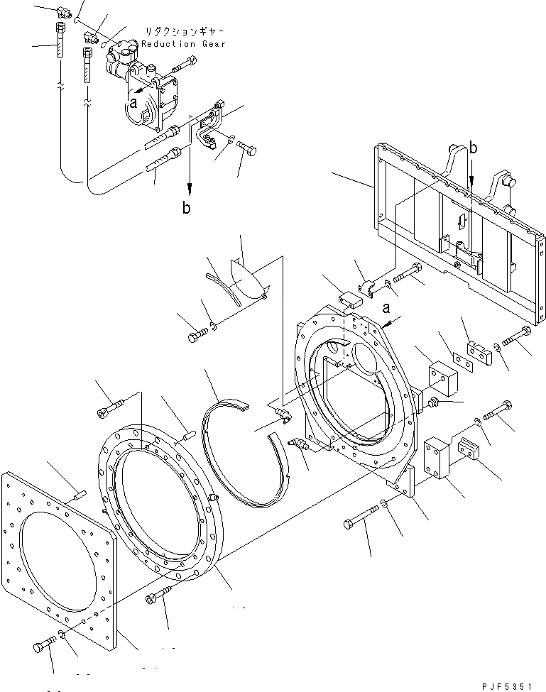 Схема запчастей Komatsu CMR303-1 - КРЕПЛЕНИЕ ОСНОВ. (ЗАДН. ПЛАСТИНА) ДЛЯ TFV МАЧТА (ВРАЩАЮЩ. ТИП КРЕПЛЕНИЕ ОСНОВ.)