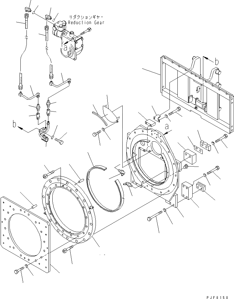 Схема запчастей Komatsu CMR304-2 - КРЕПЛЕНИЕ ОСНОВ. (ЗАДН. ПЛАСТИНА) ДЛЯ TFV МАЧТА (ВРАЩАЮЩ. ТИП КРЕПЛЕНИЕ ОСНОВ.)