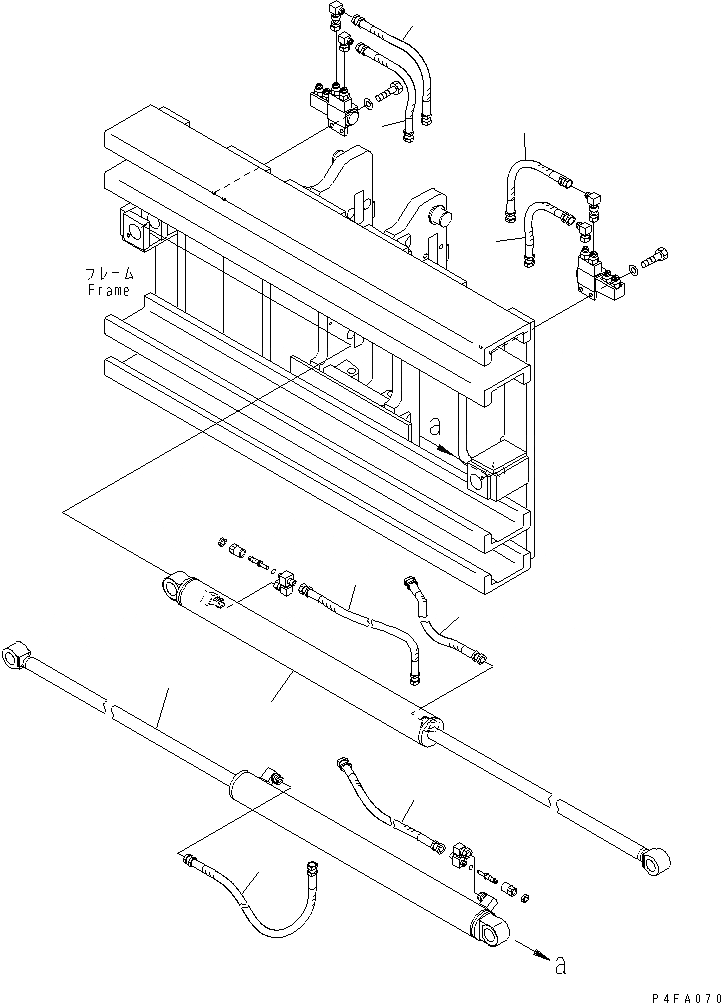 Схема запчастей Komatsu CMS459-1 - КРЕПЛЕНИЕ ОСНОВ. (ЦИЛИНДР И ШЛАНГИ) КРЕПЛЕНИЕ ОСНОВ.(SHIFT ТИП)(ДЛЯ TFV МАЧТА)