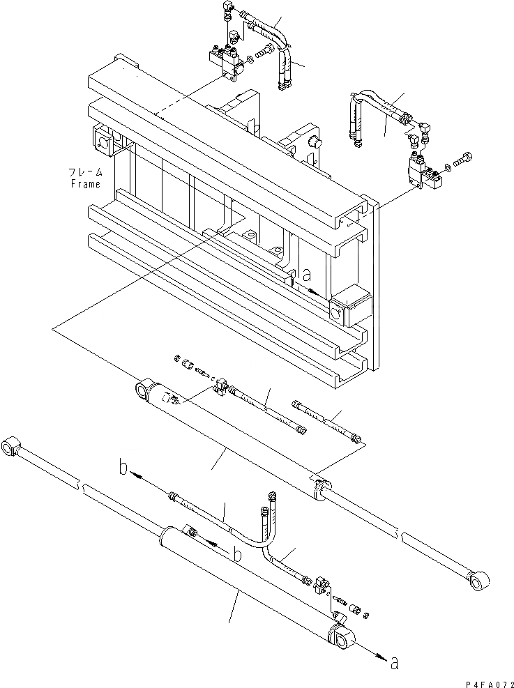 Схема запчастей Komatsu CMW359-1 - КРЕПЛЕНИЕ ОСНОВ. (ЦИЛИНДР И ШЛАНГИ) КРЕПЛЕНИЕ ОСНОВ.(INDEPENDENT STROKE ТИП)(ДЛЯ FFV МАЧТА)