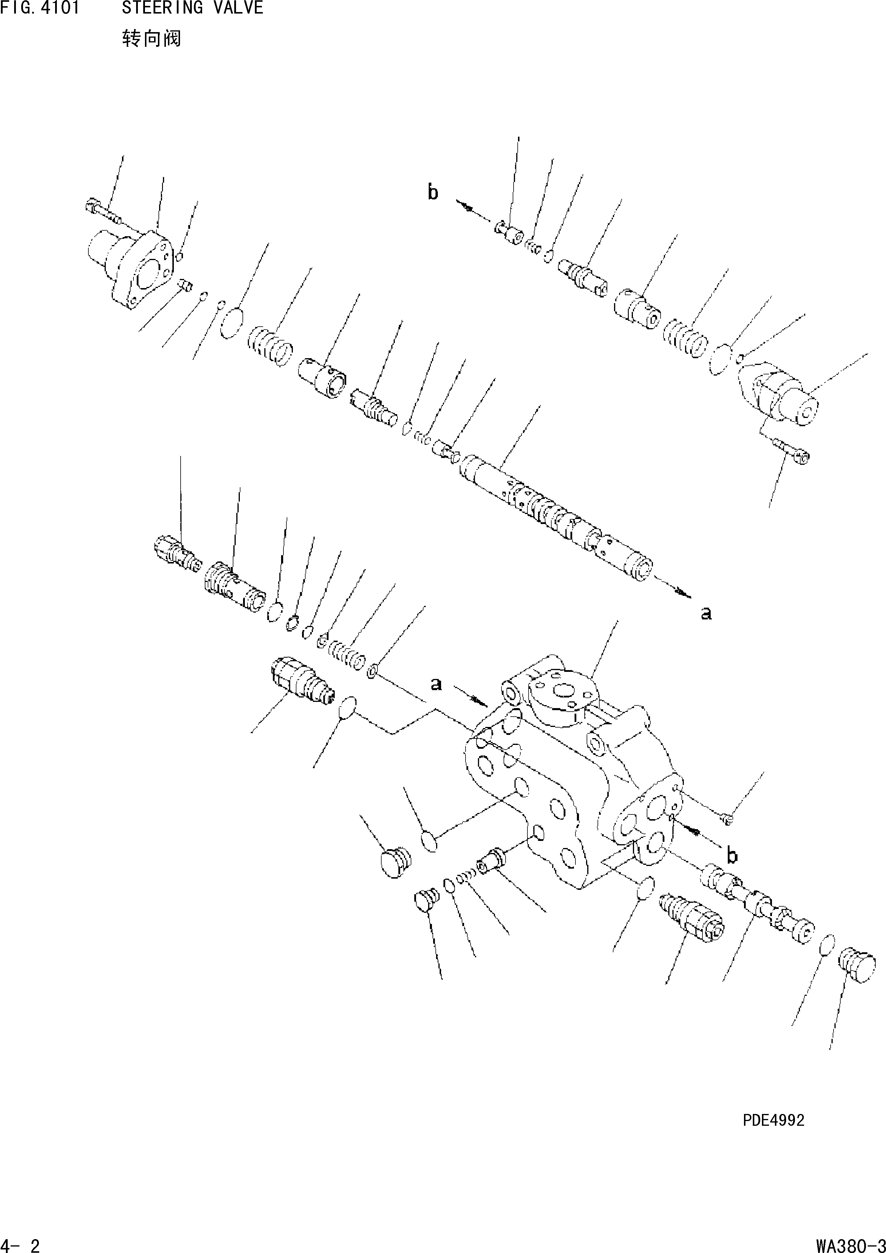 Схема запчастей Komatsu WA380-3 - КЛАПАН РУЛЕВОГО УПРАВЛЕНИЯ [РУЛЕВ. УПРАВЛЕНИЕ И СИСТЕМА УПРАВЛЕНИЯ]