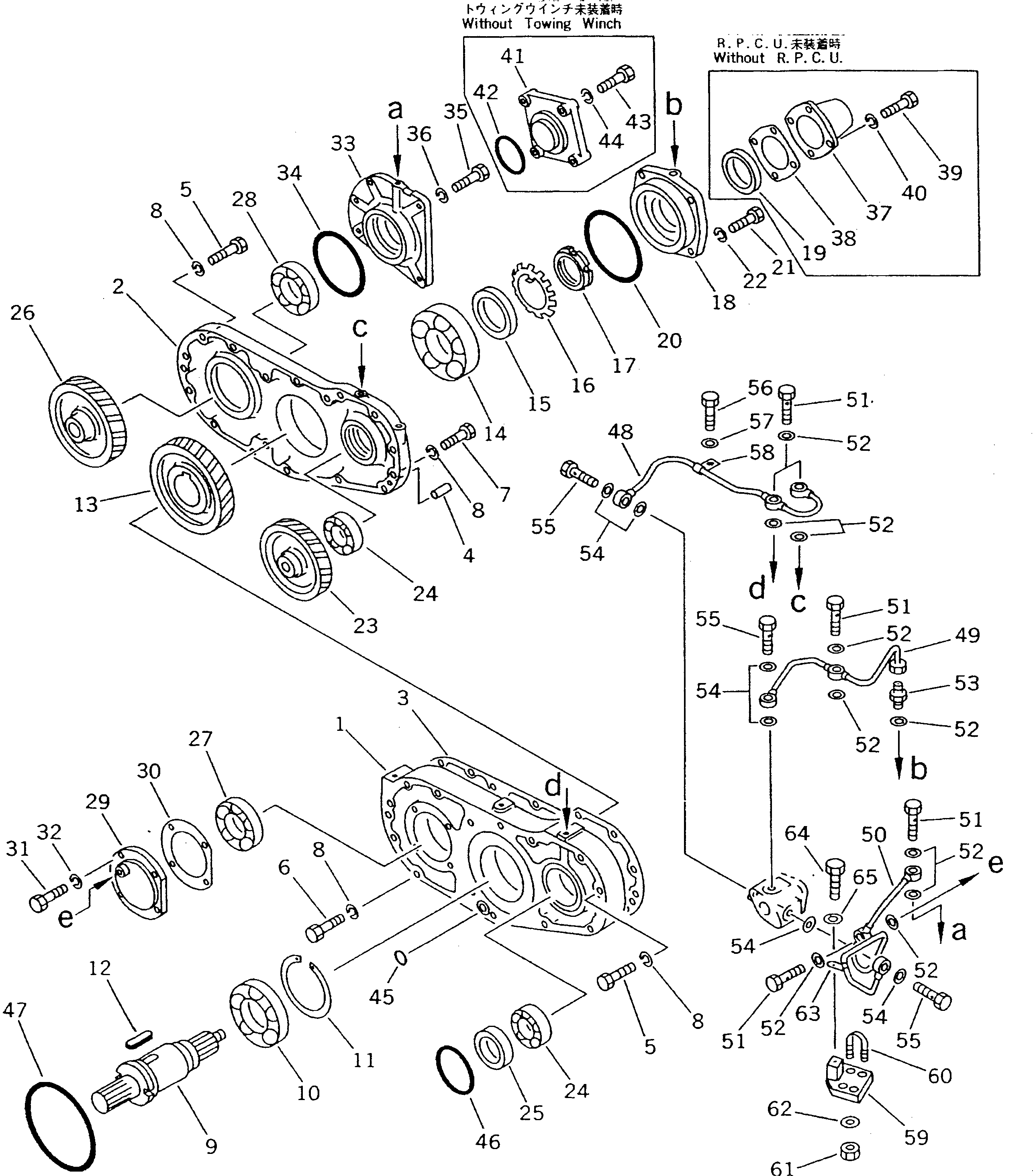 Схема запчастей Komatsu D135A-1 - МЕХ-М ОТБОРА МОЩНОСТИ КОМПОНЕНТЫ ДВИГАТЕЛЯ И ЭЛЕКТРИКА
