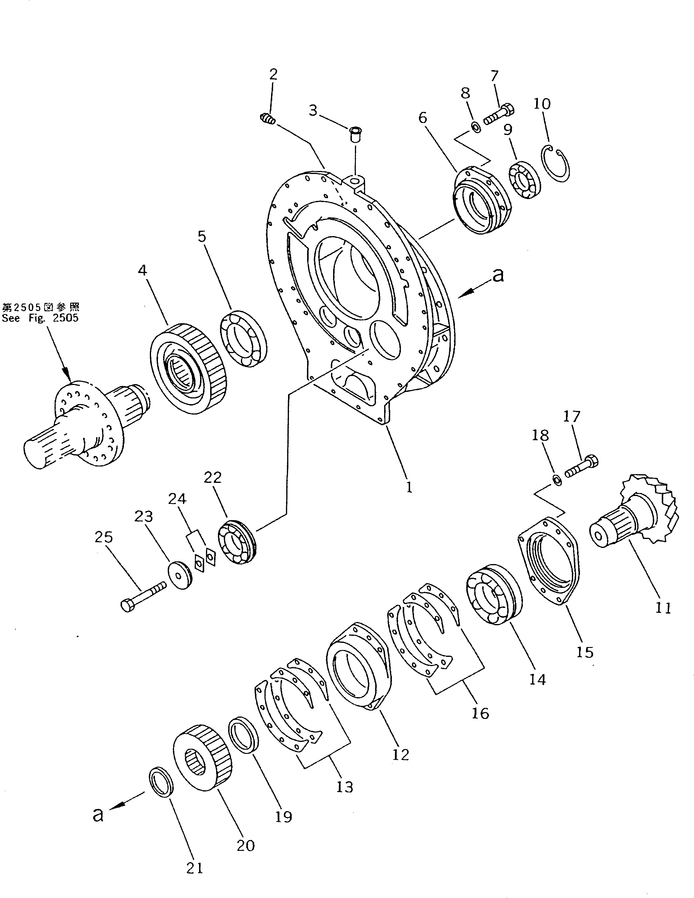 Схема запчастей Komatsu D135A-1 - ТРАНСМИССИЯ (/) ПЕРЕДАЧА ГИДРОТРАНСФОРМАТОР И TRNSMISSION