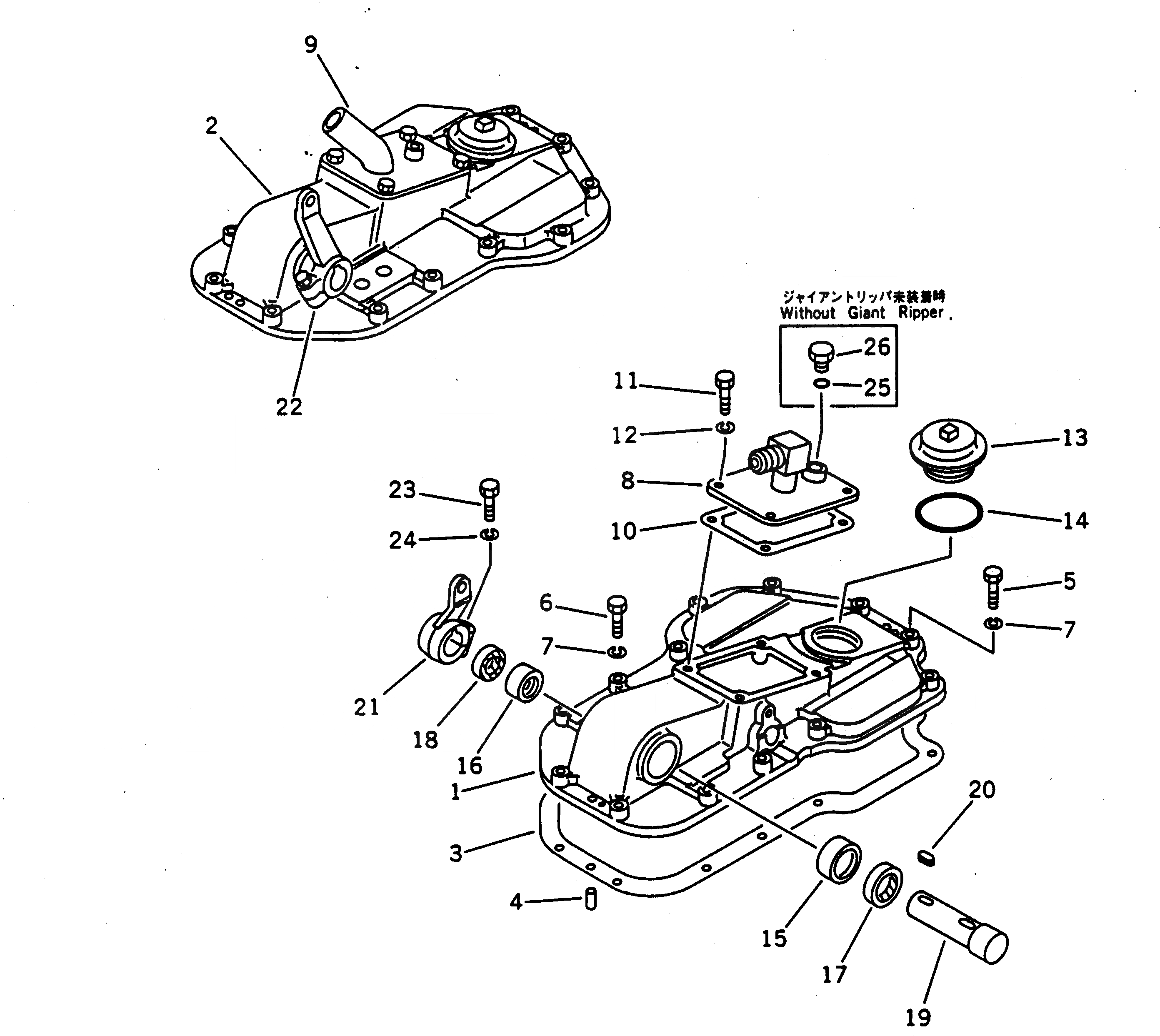 Схема запчастей Komatsu D135A-1 - РУЛЕВ. УПРАВЛЕНИЕ КОРПУС COVER ГИДРОТРАНСФОРМАТОР И TRNSMISSION