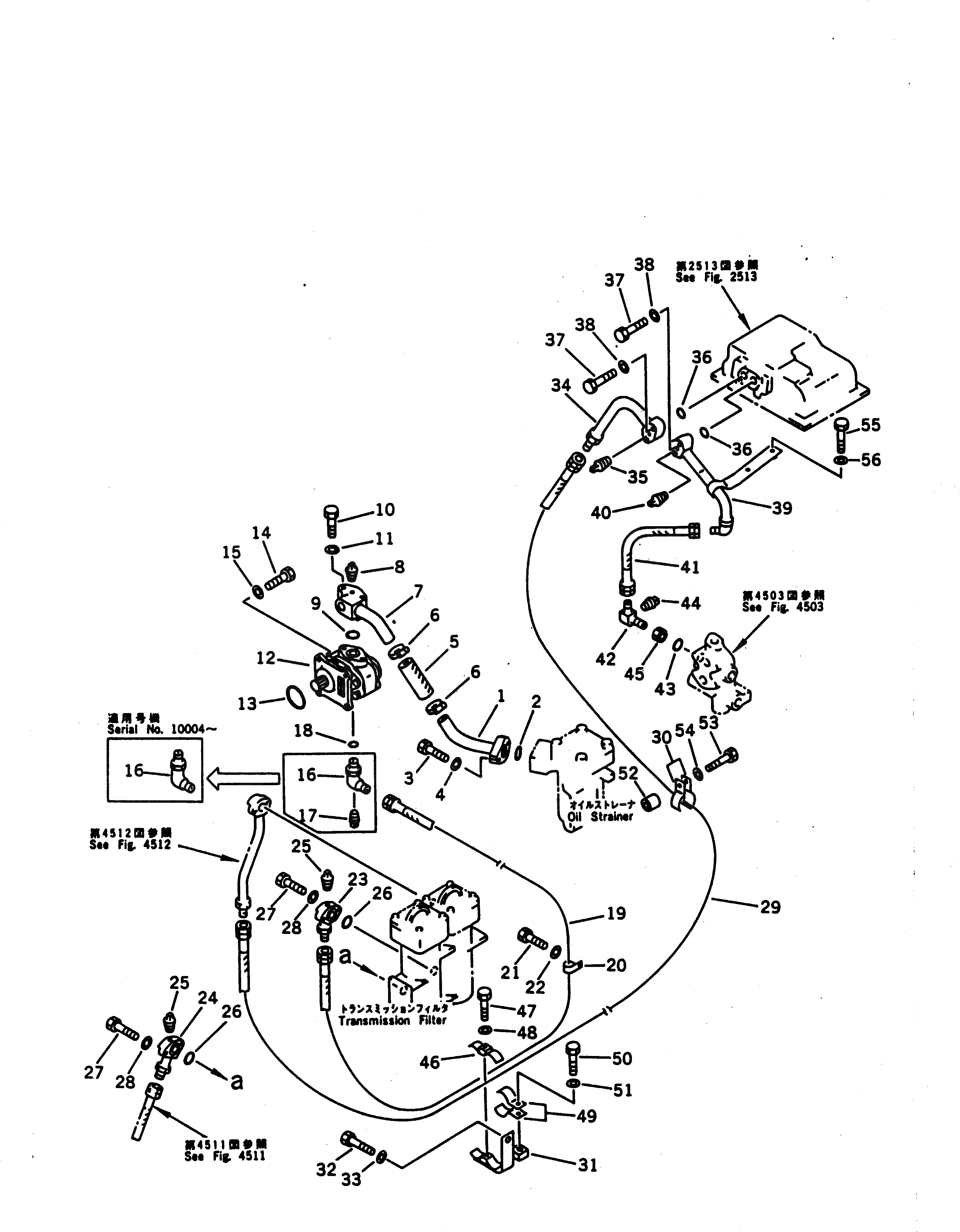 Схема запчастей Komatsu D135A-1 - СИСТЕМА ТРУБ ТРАНСМИССИИ СИСТЕМА УПРАВЛЕНИЯ