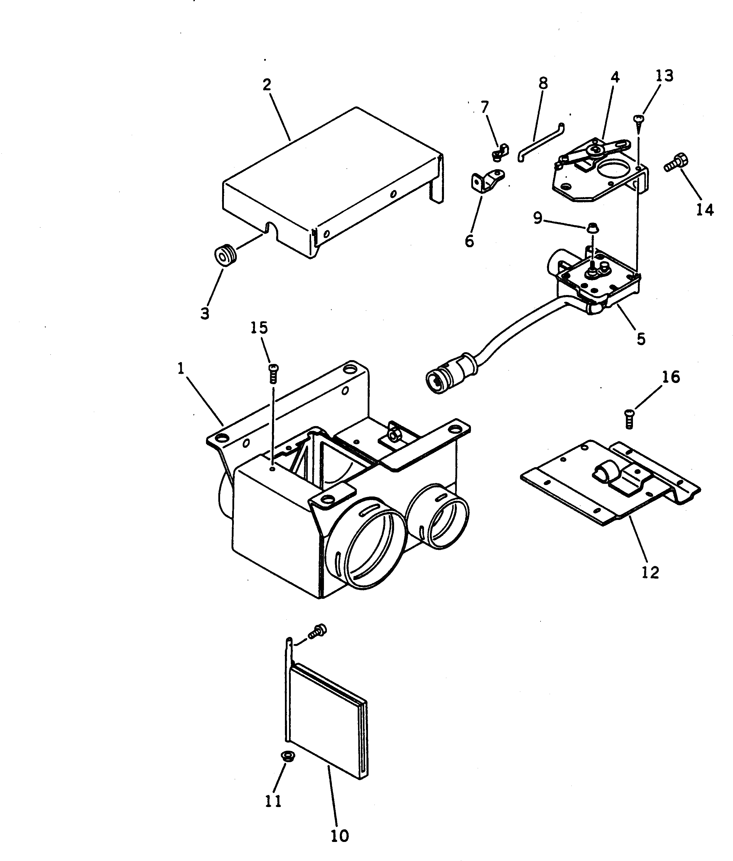 Схема запчастей Komatsu D135A-1 - РАСПРЕДЕЛИТЕЛЬ. (/) ЧАСТИ КОРПУСА