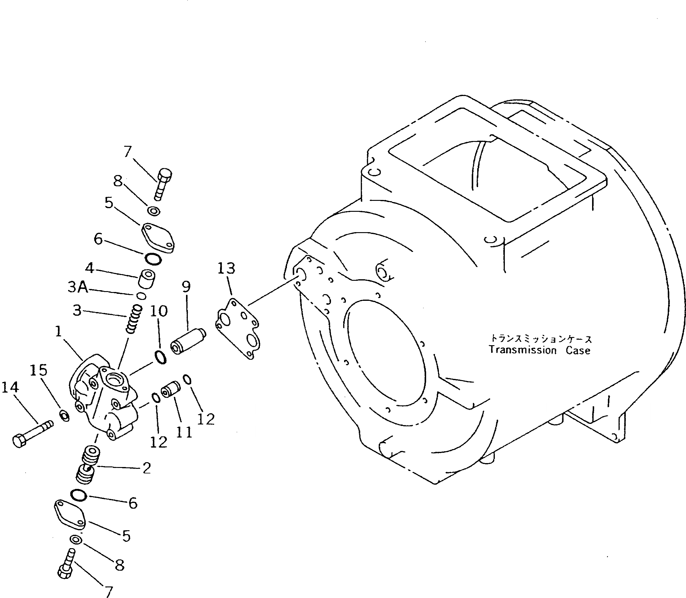 Схема запчастей Komatsu D135A-2 - ТРАНСМИССИЯ СМАЗЫВ. КЛАПАН ГТР CONVERTOR¤ТРАНСМИССИЯ¤ РУЛЕВ. УПРАВЛЕНИЕ И КОНЕЧНАЯ ПЕРЕДАЧА