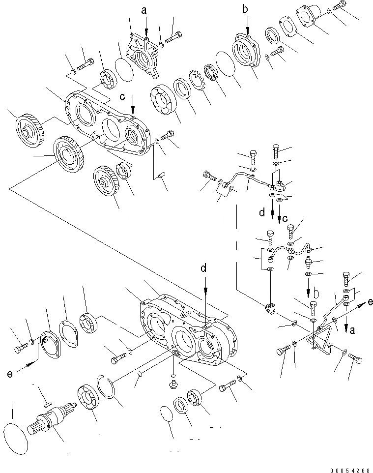 Схема запчастей Komatsu D155A-2A - МЕХ-М ОТБОРА МОЩНОСТИ(№78-) СИЛОВАЯ ПЕРЕДАЧА И КОНЕЧНАЯ ПЕРЕДАЧА