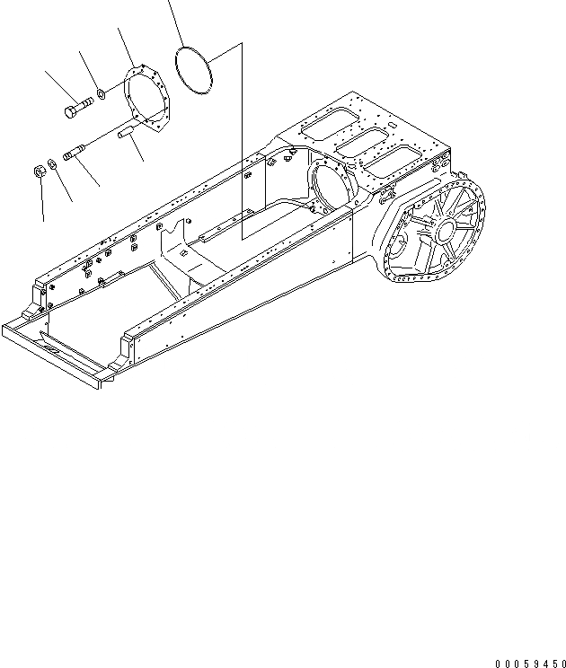 Схема запчастей Komatsu D155A-2A - ТРАНСМИССИЯ КРЕПЛЕНИЕ СИЛОВАЯ ПЕРЕДАЧА И КОНЕЧНАЯ ПЕРЕДАЧА
