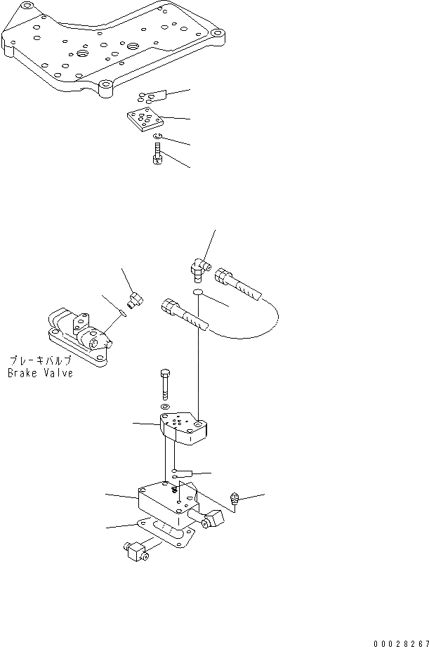 Схема запчастей Komatsu D155A-2A - ТОРМОЗ. ТРУБКА СИЛОВАЯ ПЕРЕДАЧА И КОНЕЧНАЯ ПЕРЕДАЧА