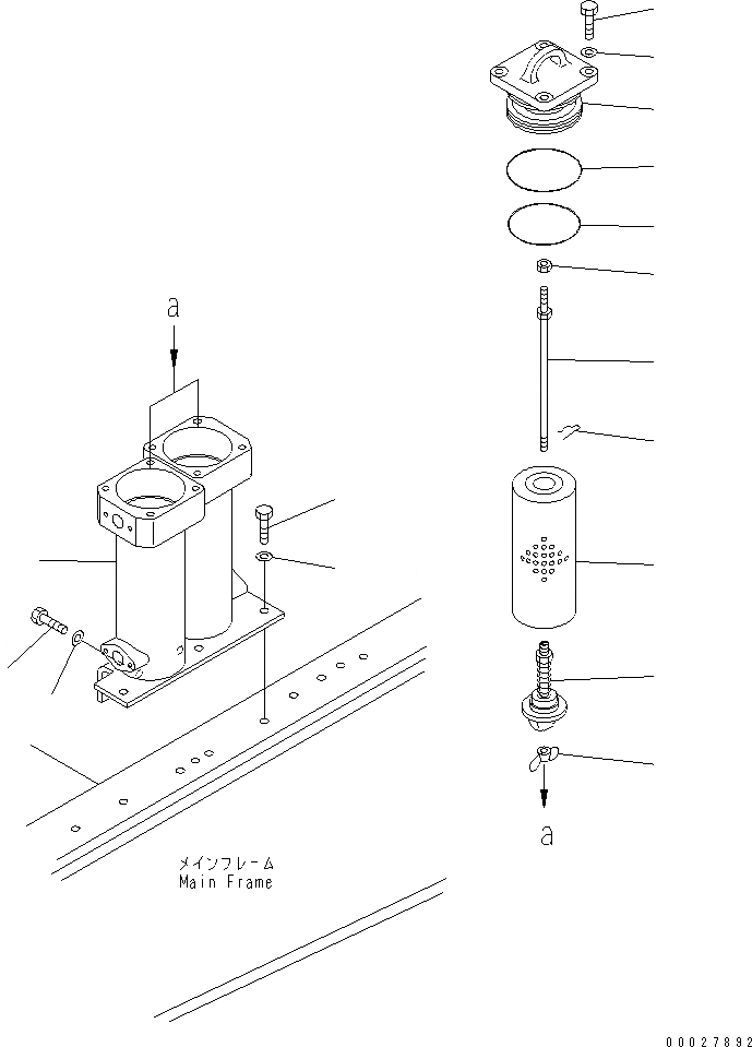 Схема запчастей Komatsu D155A-2A - МАСЛЯНЫЙ ФИЛЬТР СИЛОВАЯ ПЕРЕДАЧА И КОНЕЧНАЯ ПЕРЕДАЧА