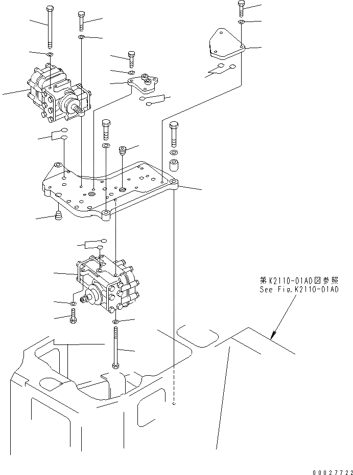 Схема запчастей Komatsu D155A-2A - СЕДЛО КЛАПАНА (ПАЛЕЦ PULLER LESS) КАБИНА ОПЕРАТОРА И СИСТЕМА УПРАВЛЕНИЯ