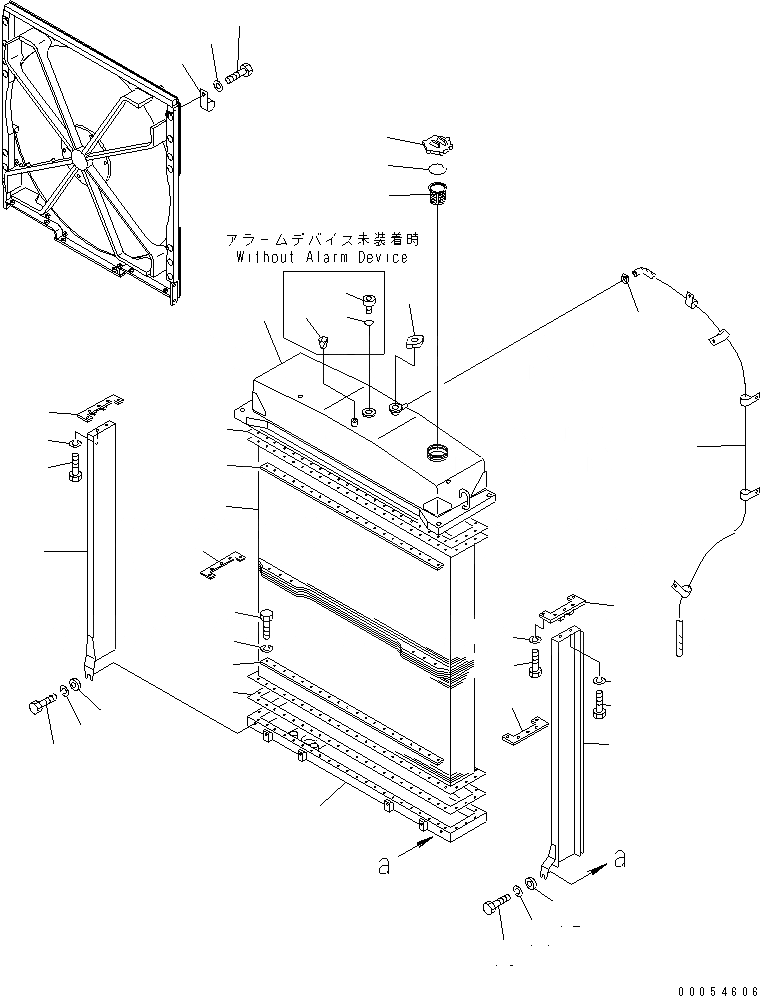 Схема запчастей Komatsu D155A-2A - РАДИАТОР (SWEEPER СПЕЦ-Я.)(№7-) ЧАСТИ КОРПУСА