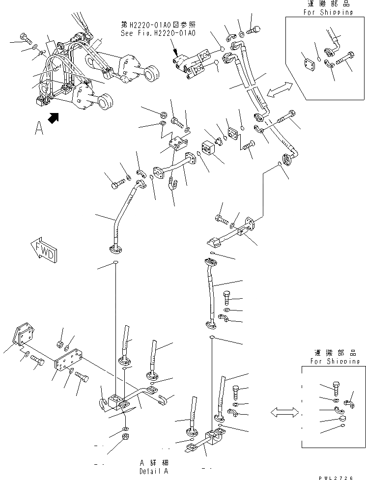 Схема запчастей Komatsu D155A-2A - РЫХЛИТЕЛЬ ОСНОВН. И СИСТЕМА ТРУБ ЦИЛИНДРА (ДЛЯ FIX ТИП РЫХЛИТЕЛЬ)(№7-787) РАБОЧЕЕ ОБОРУДОВАНИЕ