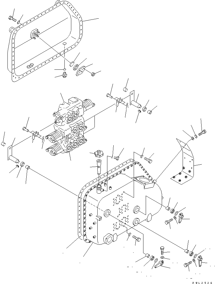 Схема запчастей Komatsu D155A-2A - БАК КЛАПАН (/) ОСНОВН. КОМПОНЕНТЫ И РЕМКОМПЛЕКТЫ