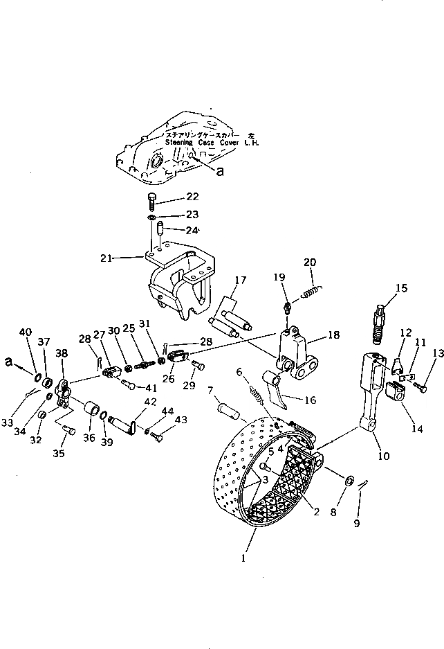 Схема запчастей Komatsu D155A-2A - ТОРМОЗНАЯ ЛЕНТА И МЕХАНИЗМ СИЛОВАЯ ПЕРЕДАЧА И КОНЕЧНАЯ ПЕРЕДАЧА