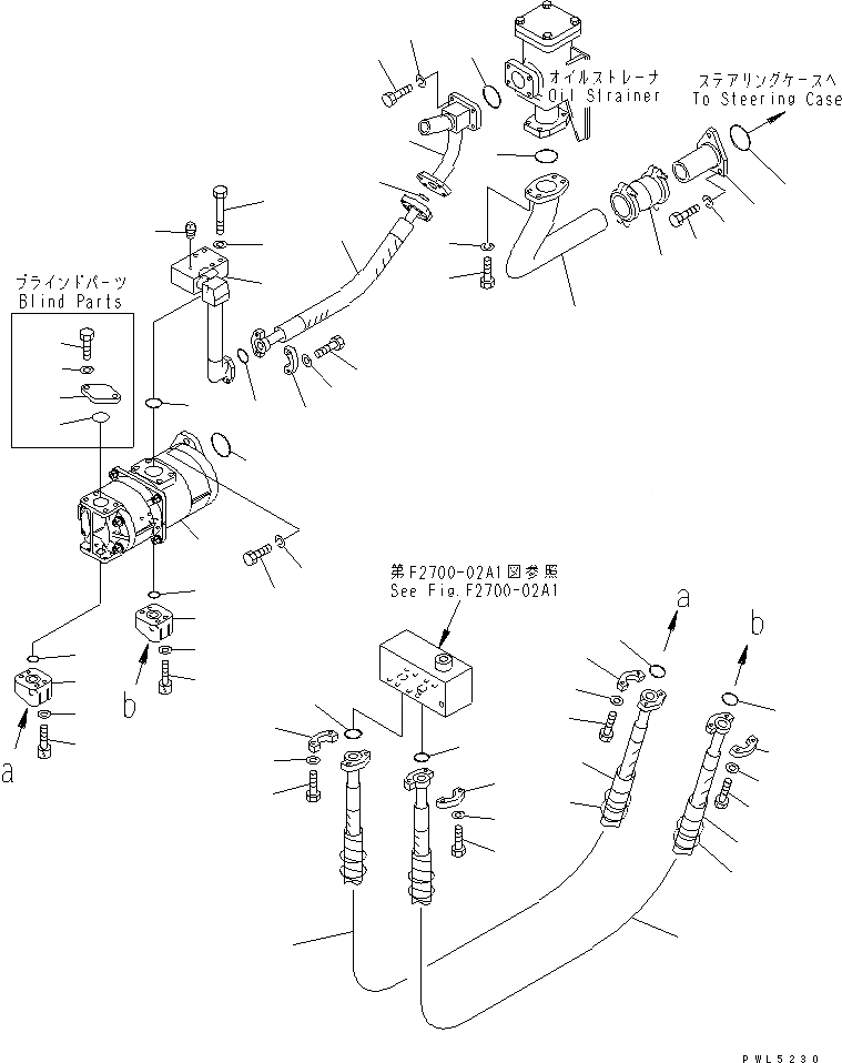 Схема запчастей Komatsu D155A-2A - ГИДРАВЛИКА РУЛ. УПРАВЛЕНИЯ (/) (ДЛЯ ШЛАКОВОЕ. ПР-ВО) (ДЛЯ KOUNOIKE)(№7-) СИЛОВАЯ ПЕРЕДАЧА И КОНЕЧНАЯ ПЕРЕДАЧА