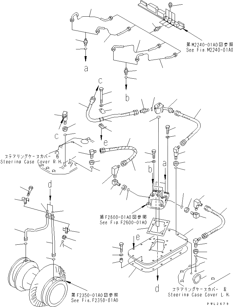 Схема запчастей Komatsu D155A-2A - ТОРМОЗНАЯ ГИДРОЛИНИЯ СИЛОВАЯ ПЕРЕДАЧА И КОНЕЧНАЯ ПЕРЕДАЧА