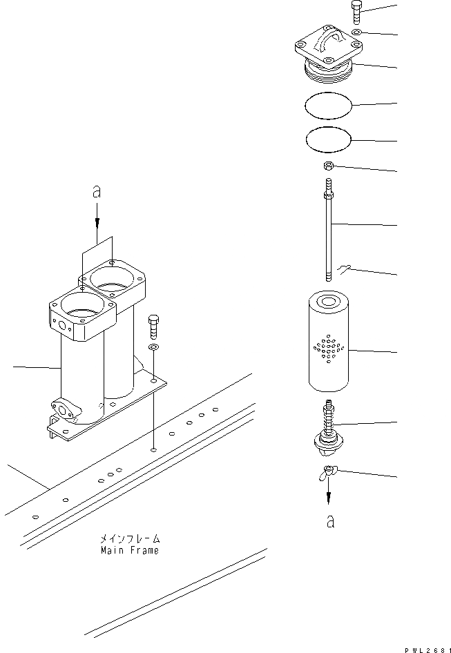 Схема запчастей Komatsu D155A-2A - МАСЛЯНЫЙ ФИЛЬТР СИЛОВАЯ ПЕРЕДАЧА И КОНЕЧНАЯ ПЕРЕДАЧА