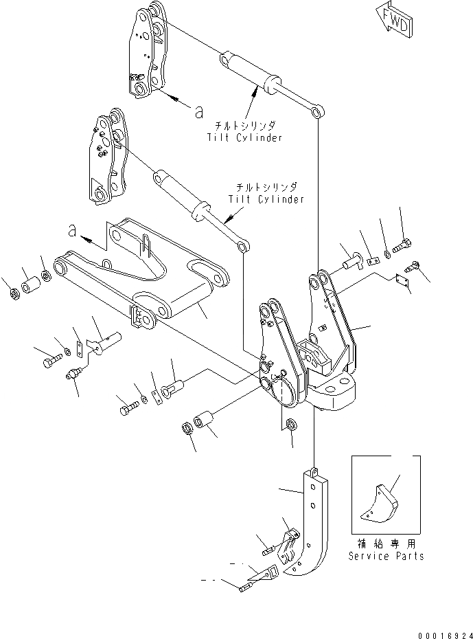 Схема запчастей Komatsu D155A-2A - РЫХЛИТЕЛЬ SHANK¤ BEEM И СОЕДИНИТЕЛЬН. ЗВЕНО (ДЛЯ ГИГАНТСК. РЫХЛИТ) РАБОЧЕЕ ОБОРУДОВАНИЕ