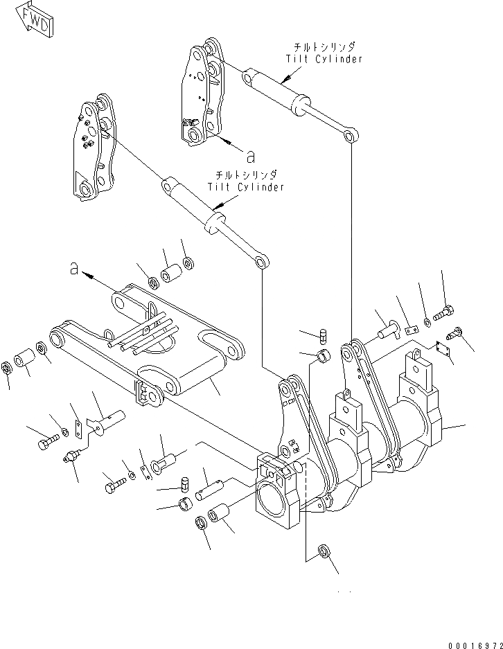 Схема запчастей Komatsu D155A-2A - РЫХЛИТЕЛЬ РУКОЯТЬ И BEEM (МНОГОСТОЕЧН. РЫХЛИТ.) (С ПРОТЕКТОР) РАБОЧЕЕ ОБОРУДОВАНИЕ
