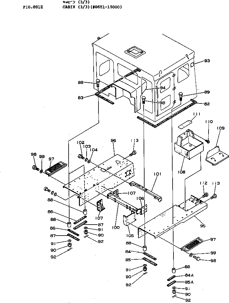 Схема запчастей Komatsu D155A-1 - КАБИНА (/)(№8-) ОПЦИОННЫЕ КОМПОНЕНТЫ