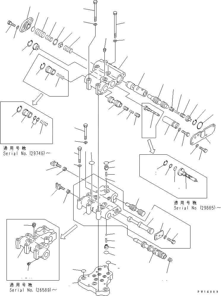 Схема запчастей Komatsu D155A-2 - КЛАПАН ТРАНСМИССИИ ГТР CONVERTOR¤ТРАНСМИССИЯ¤ РУЛЕВ. УПРАВЛЕНИЕ И КОНЕЧНАЯ ПЕРЕДАЧА