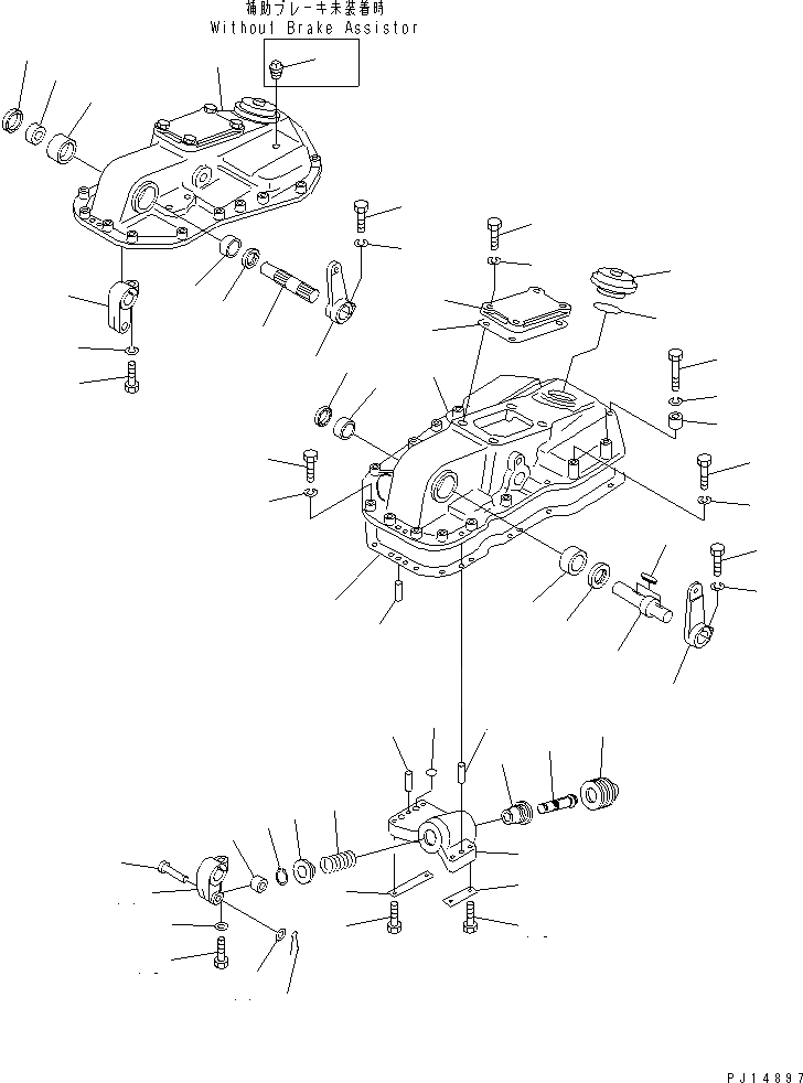 Схема запчастей Komatsu D155A-2 - УСИЛИТЕЛЬ ТОРМОЗА ГТР CONVERTOR¤ТРАНСМИССИЯ¤ РУЛЕВ. УПРАВЛЕНИЕ И КОНЕЧНАЯ ПЕРЕДАЧА