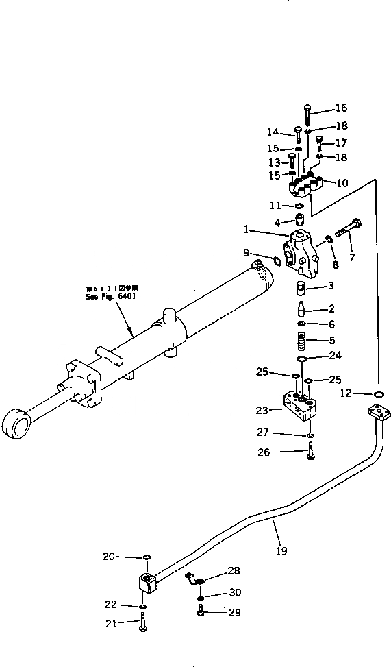 Схема запчастей Komatsu D155A-2 - ЦИЛИНДР ПОДЪЕМА ОТВАЛА (/) УПРАВЛ-Е РАБОЧИМ ОБОРУДОВАНИЕМ