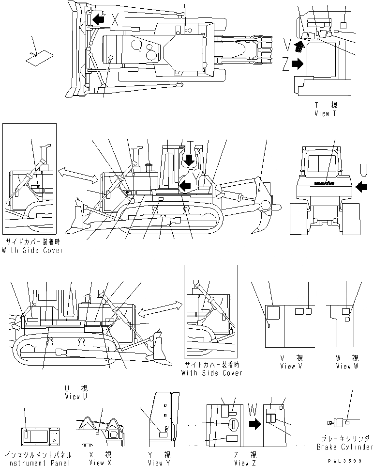 Схема запчастей Komatsu D155A-2 - МАРКИРОВКА (ИНДОНЕЗИЯ)(№-) МАРКИРОВКА¤ ИНСТРУМЕНТ И РЕМКОМПЛЕКТЫ