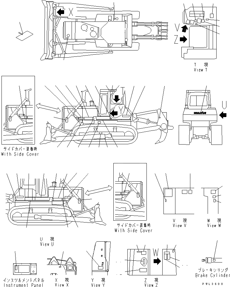 Схема запчастей Komatsu D155A-2 - МАРКИРОВКА (ИСПАНИЯ)(№-) МАРКИРОВКА¤ ИНСТРУМЕНТ И РЕМКОМПЛЕКТЫ