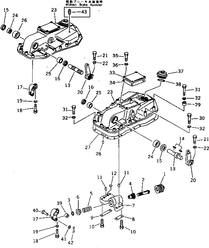 Схема запчастей Komatsu D155A-2 - УСИЛИТЕЛЬ ТОРМОЗА ГТР CONVERTOR¤ТРАНСМИССИЯ¤ РУЛЕВ. УПРАВЛЕНИЕ И КОНЕЧНАЯ ПЕРЕДАЧА