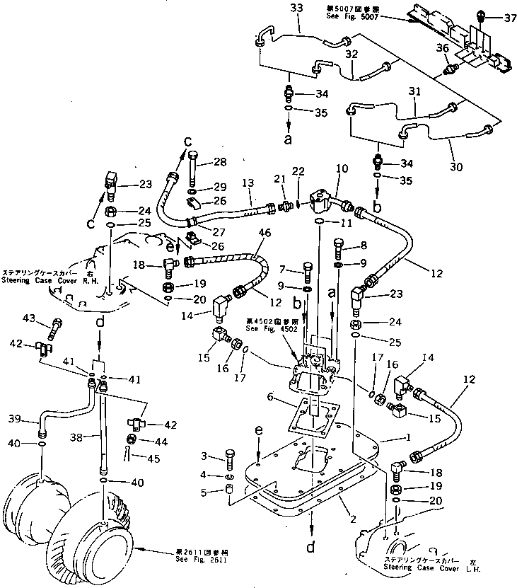Схема запчастей Komatsu D155A-2 - ТОРМОЗНАЯ ГИДРОЛИНИЯ СИСТЕМА УПРАВЛЕНИЯ