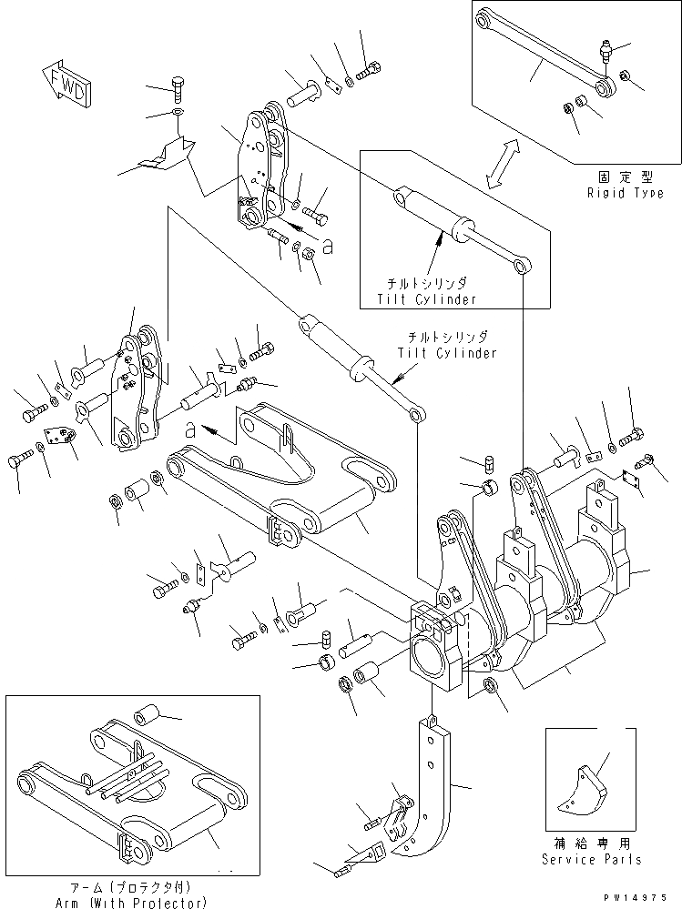 Схема запчастей Komatsu D155A-2 - РЫХЛИТЕЛЬ SHANK¤ BEAM И СОЕДИНИТЕЛЬН. ЗВЕНО (MULTI SHANK РЫХЛИТЕЛЬ) РАБОЧЕЕ ОБОРУДОВАНИЕ
