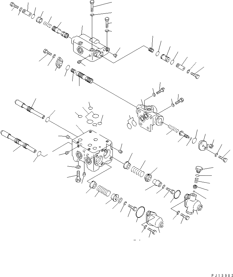 Схема запчастей Komatsu D155A-2 - УПРАВЛЯЮЩ. КЛАПАН (ДЛЯ ТЯГОВ. ЛЕБЕДКИ) РАБОЧЕЕ ОБОРУДОВАНИЕ