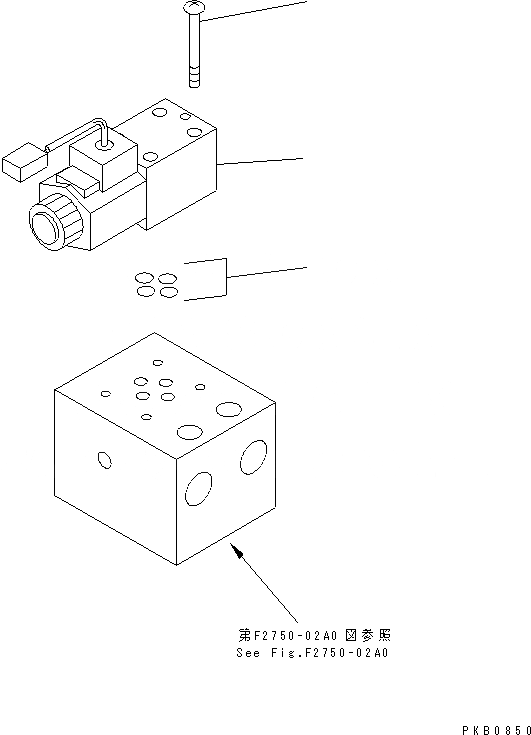 Схема запчастей Komatsu D155A-3 - КЛАПАН СТОПОРН. ПАЛЬЦА (ДЛЯ ГИГАНТСК. РЫХЛИТ) ГИДРАВЛИКА