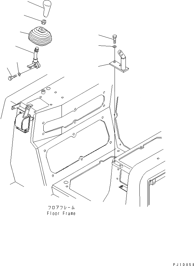 Схема запчастей Komatsu D155A-3 - РЫЧАГ УПРАВЛЕНИЯ ОТВАЛОМ И KNOB (ДЛЯ ОТВАЛА С ПЕРЕКОСОМ) (ДЛЯ SYRIA)(№-) КАБИНА ОПЕРАТОРА И СИСТЕМА УПРАВЛЕНИЯ