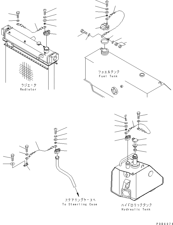 Схема запчастей Komatsu D155A-3 - АНТИВАНДАЛЬНАЯ КРЫШКА (С ЦЕПЬ) РАЗНОЕ
