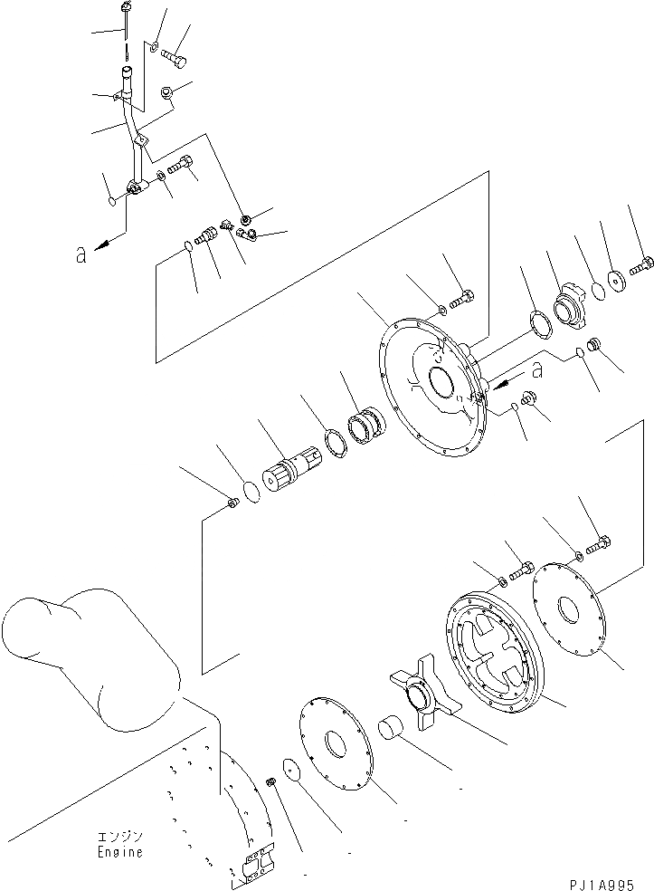 Схема запчастей Komatsu D155A-5 - ДЕМПФЕР (МОРОЗОУСТОЙЧИВ. СПЕЦ-Я)(№7-) КОМПОНЕНТЫ ДВИГАТЕЛЯ