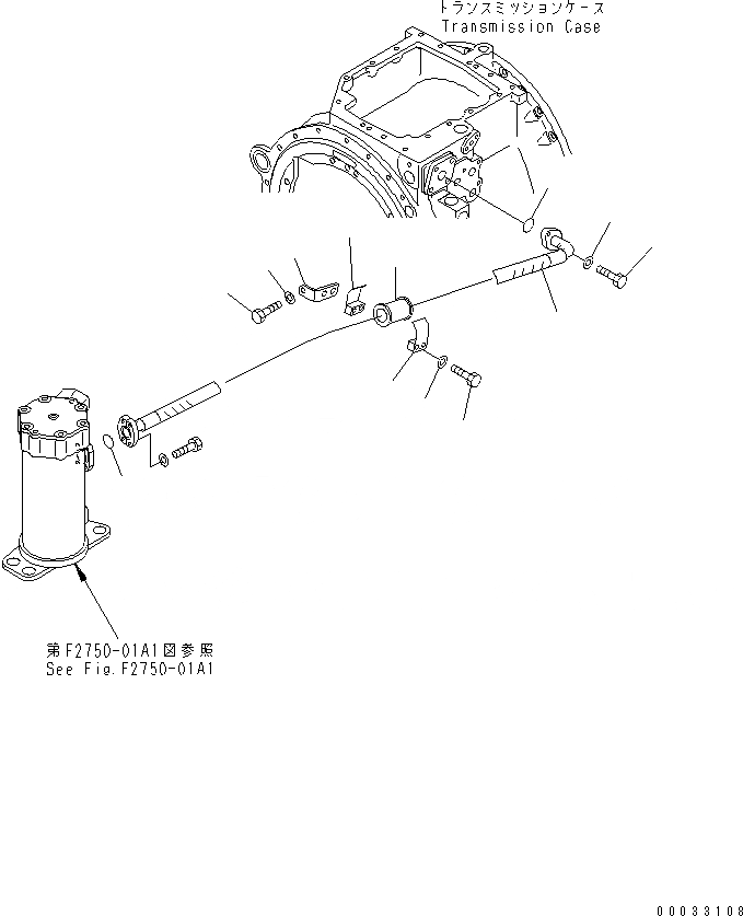Схема запчастей Komatsu D155A-5 - СИЛОВАЯ ПЕРЕДАЧА ТРУБЫ (МОРОЗОУСТОЙЧИВ. СПЕЦ-Я)(№7-) СИЛОВАЯ ПЕРЕДАЧА И КОНЕЧНАЯ ПЕРЕДАЧА